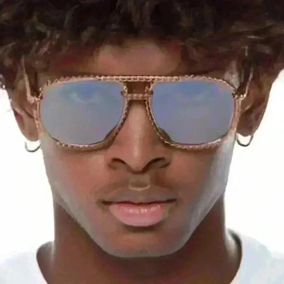 Gold and Black Men's Sunglasses - Picture 15 of 16